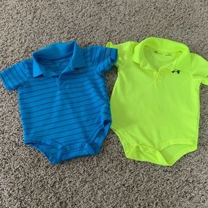 Under Armour collar onsies bundle infant 9/12 mo